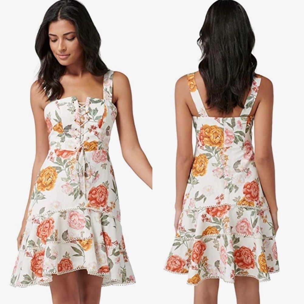 NWT Ever New Melbourne Lace Up Dress